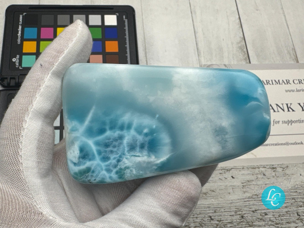 Larimar Cabochon super Blue Gemstone Collector's - Larimar Creations