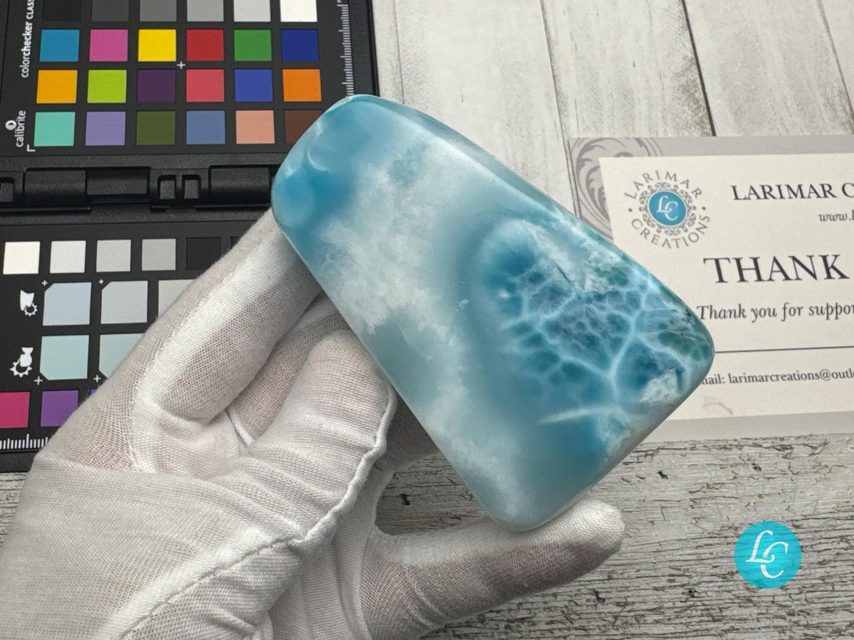 Larimar Cabochon super Blue Gemstone Collector's - Larimar Creations