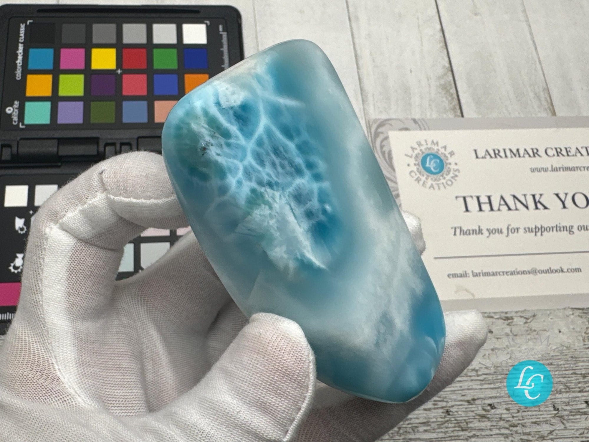 Larimar Cabochon super Blue Gemstone Collector&#39;s - Larimar Creations