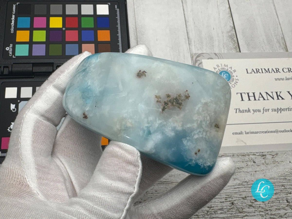 Larimar Cabochon super Blue Gemstone Collector's - Larimar Creations