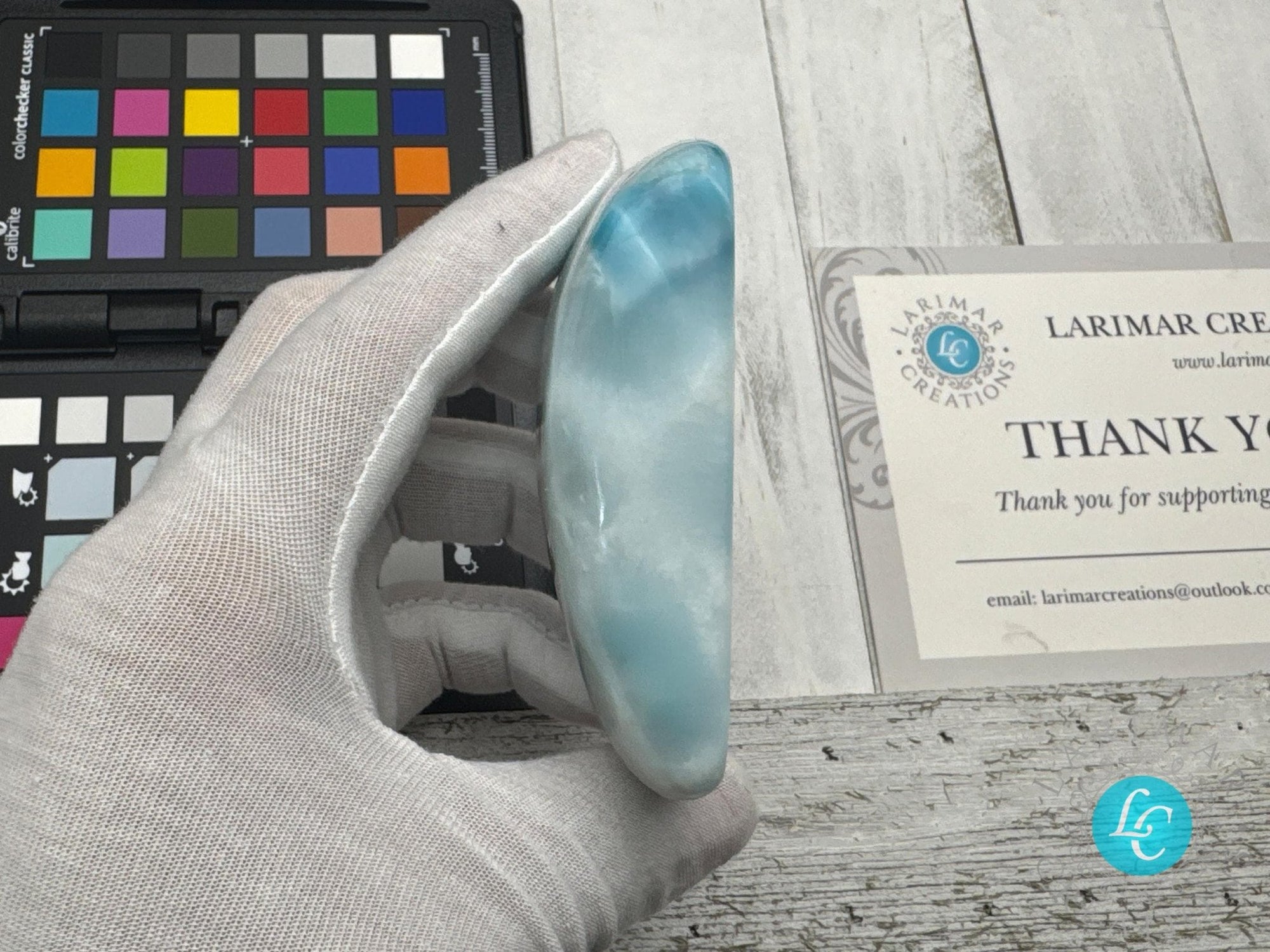 Larimar Cabochon super Blue Gemstone Collector&#39;s - Larimar Creations