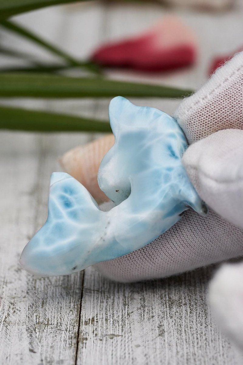 Larimar Dolphin Pendant Necklace, Sterling Jewelry - Larimar Creations