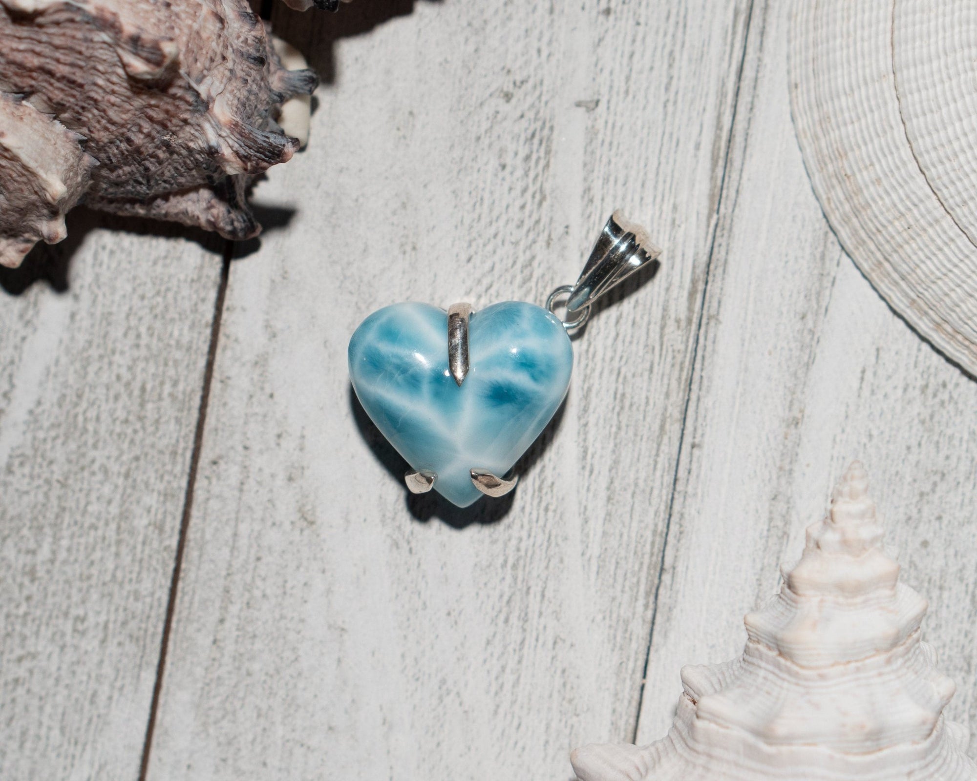 Larimar Heart Pendant - Larimar Creations