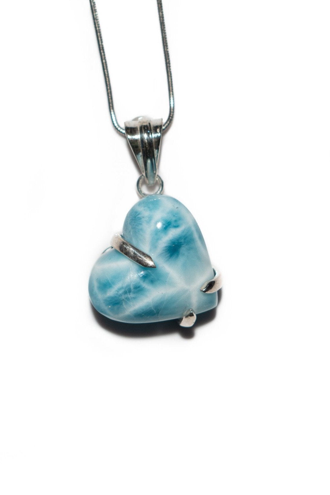 Larimar Heart Pendant - Larimar Creations
