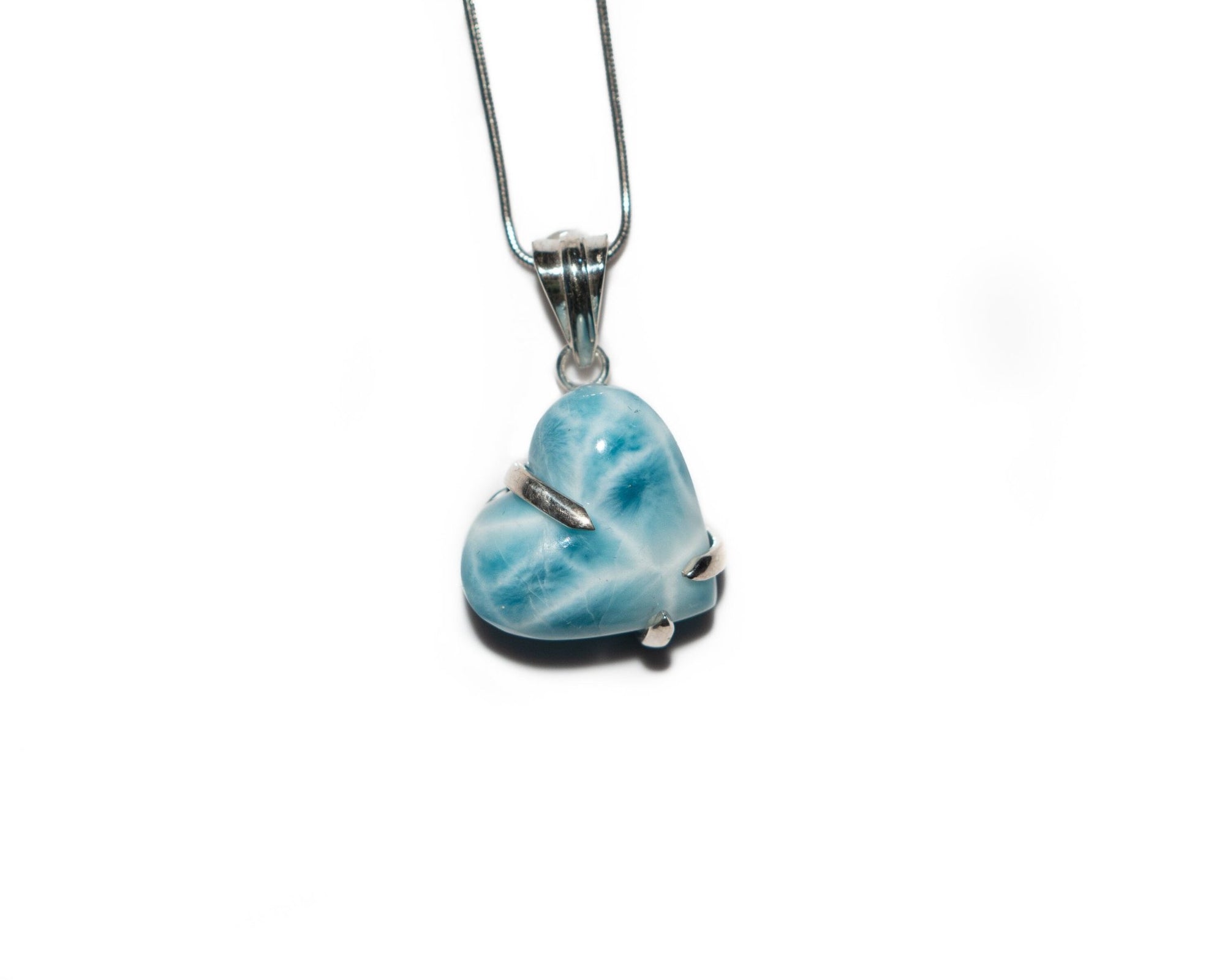Larimar Heart Pendant - Larimar Creations