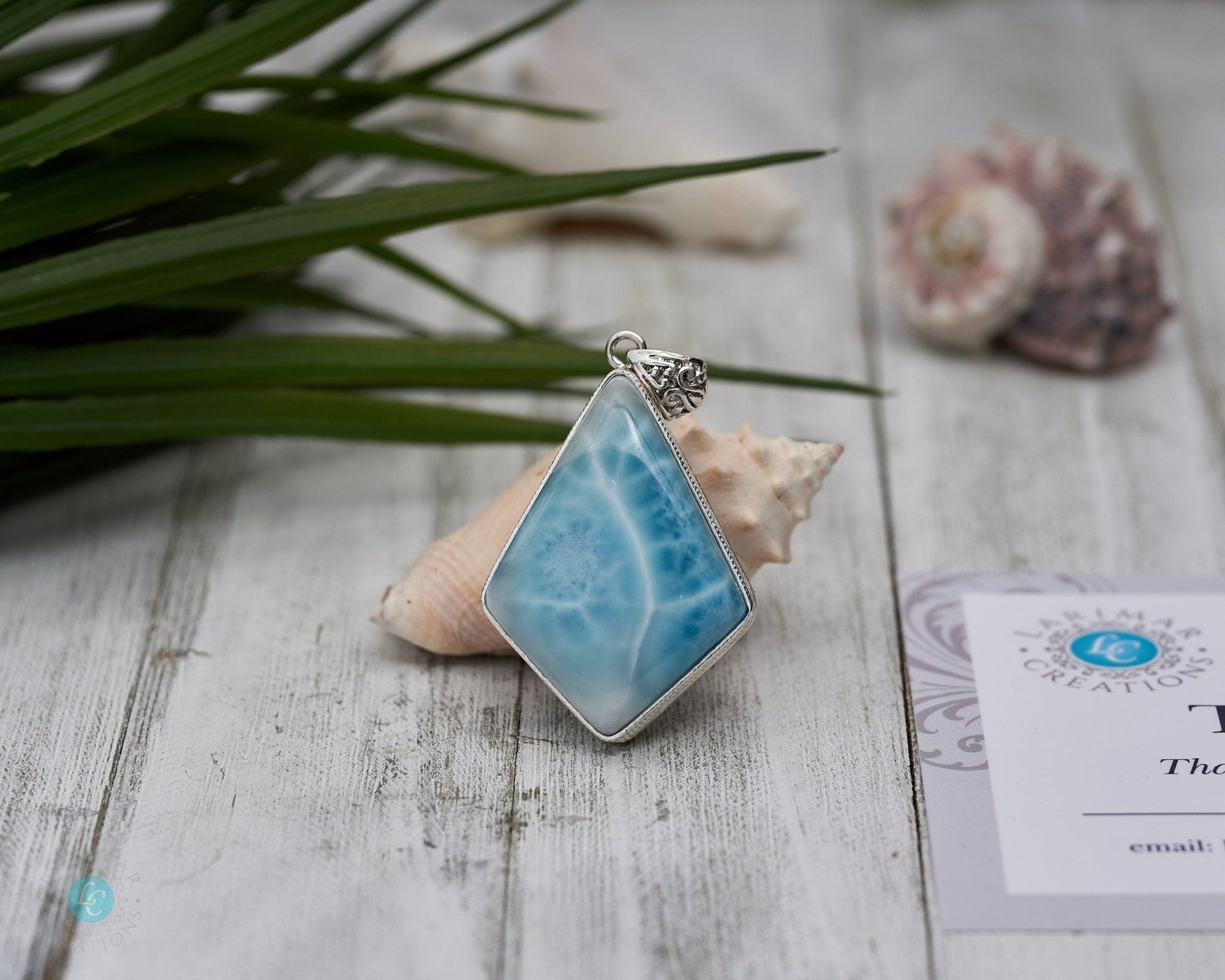 Larimar Pendant - Larimar Creations