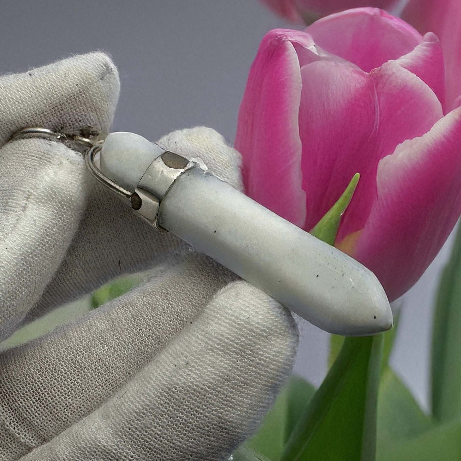 Larimar Pointer Pendant with Silver - Larimar Creations