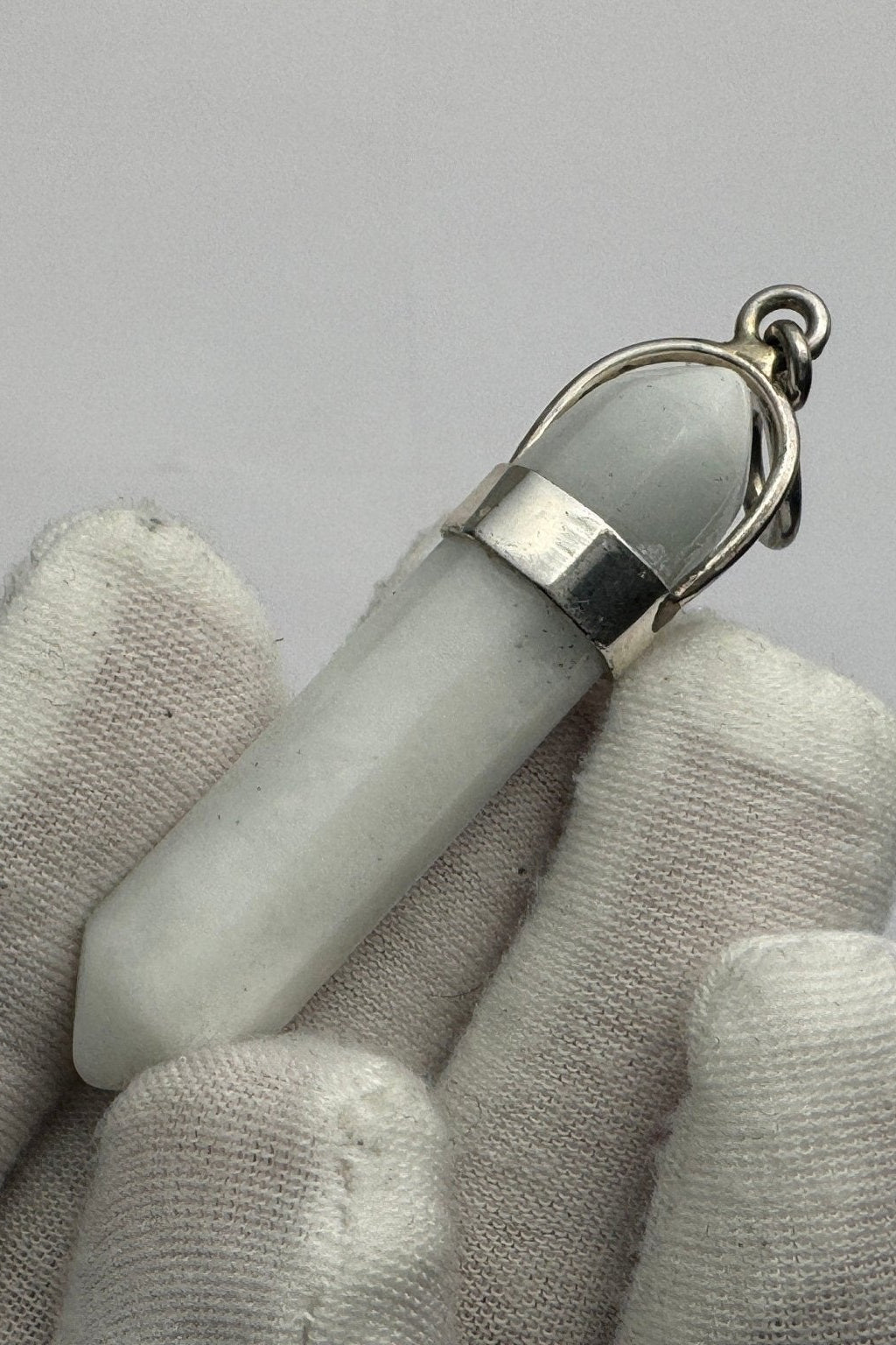 Larimar Pointer Pendant with Silver - Larimar Creations