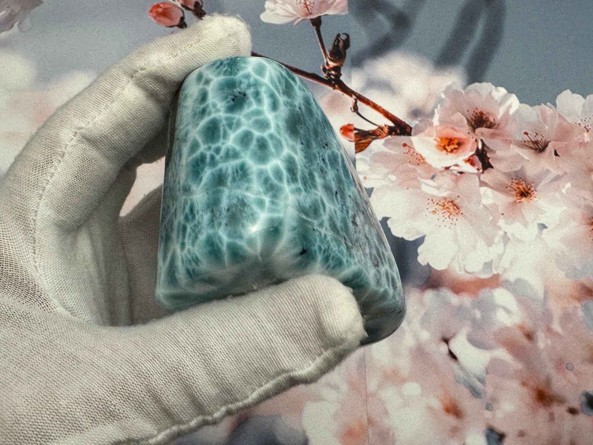 Natural Larimar Cabochon - Larimar Creations