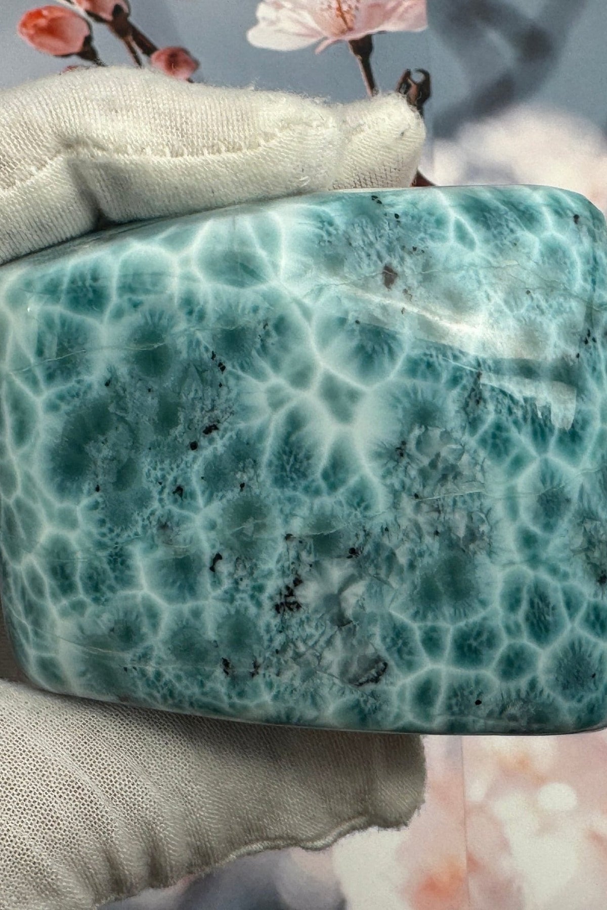 Natural Larimar Cabochon - Larimar Creations