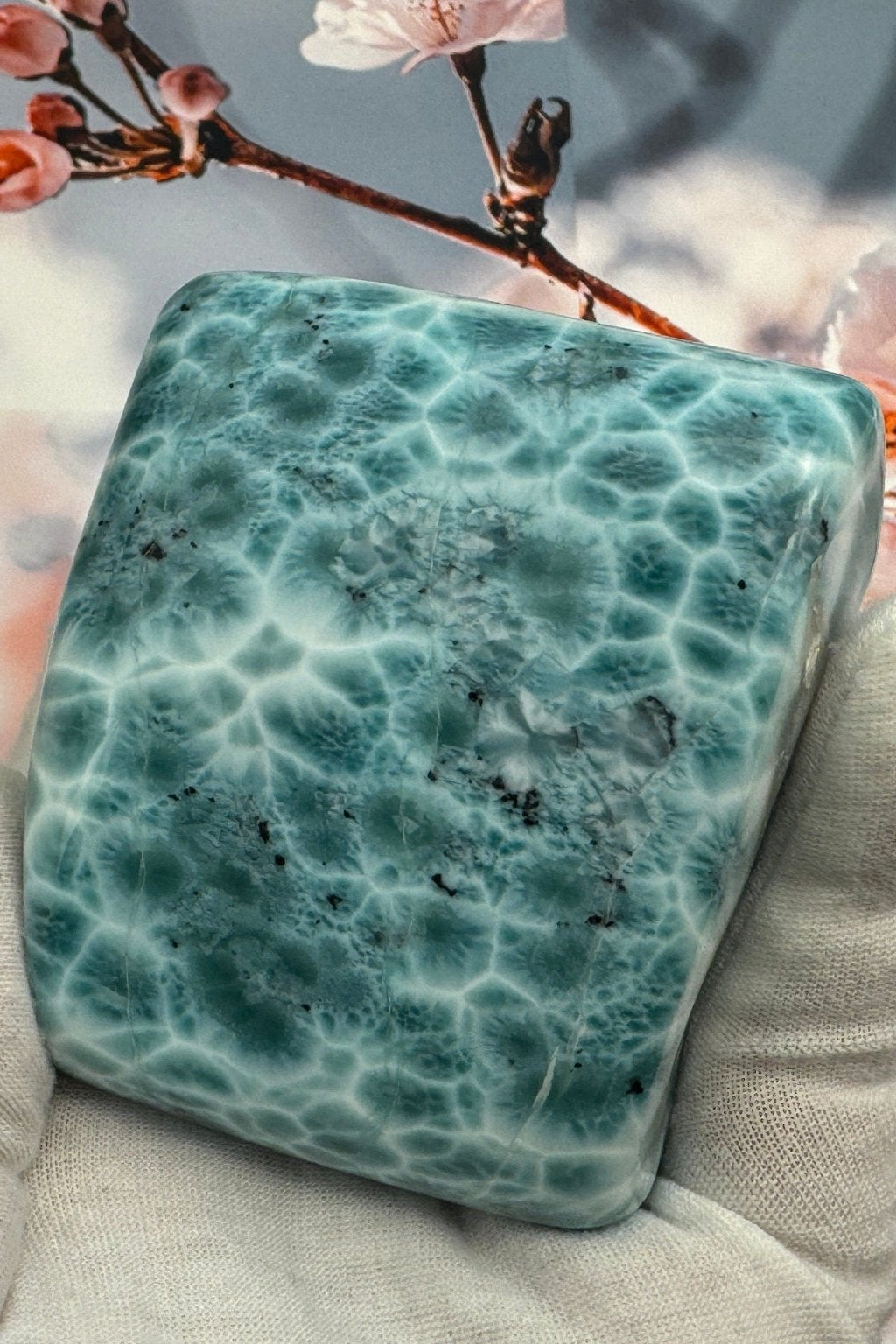 Natural Larimar Cabochon - Larimar Creations