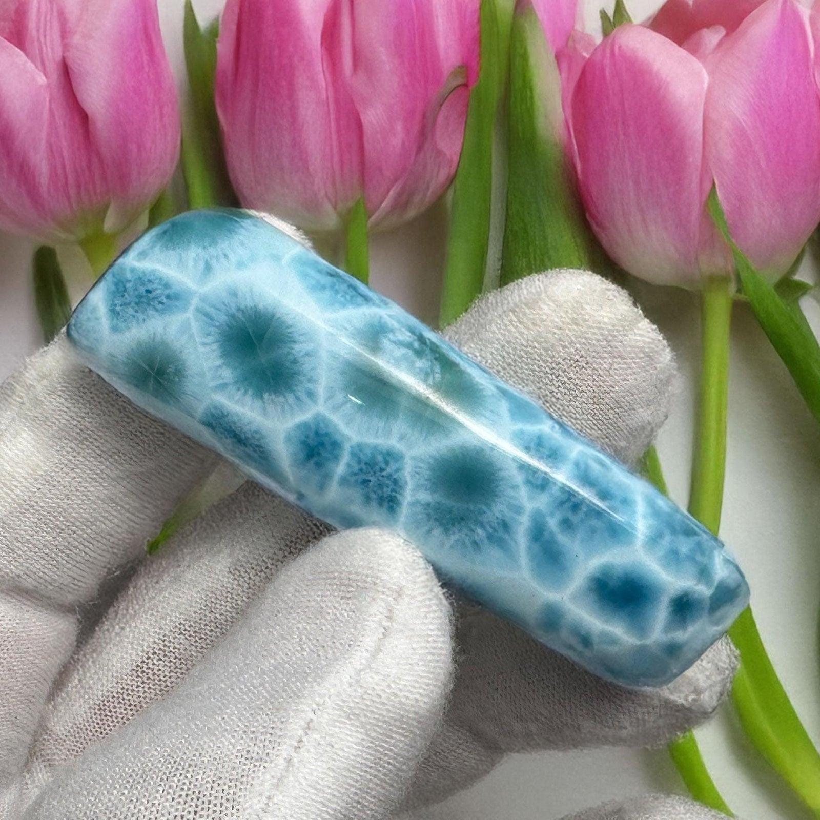 Premium Large Larimar Cabochon, Collector's Cabochon - Larimar Creations