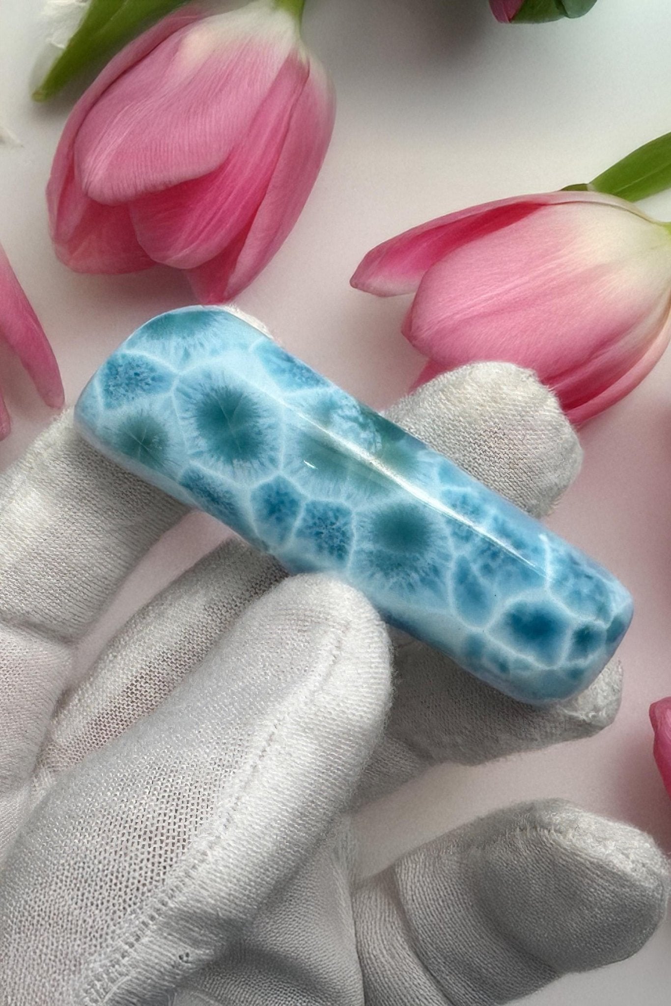Premium Large Larimar Cabochon, Collector's Cabochon - Larimar Creations