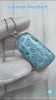 Extra Large Larimar Pendant Necklace | 40.7g Rectangular Caribbean Blue Boho Statement Jewelry