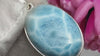 Larimar Pendant Necklace: Sterling Silver Gemstone, Ocean-Inspired Boho Jewelry