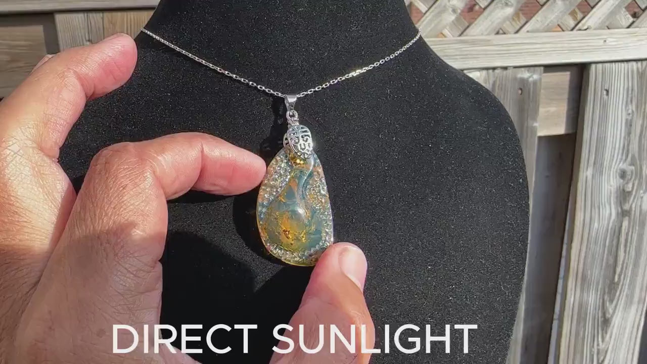 Dominican Blue Amber cabochon, Natural long shape polished amber cabochon, Blue Amber jewelry 925 sterling silver
