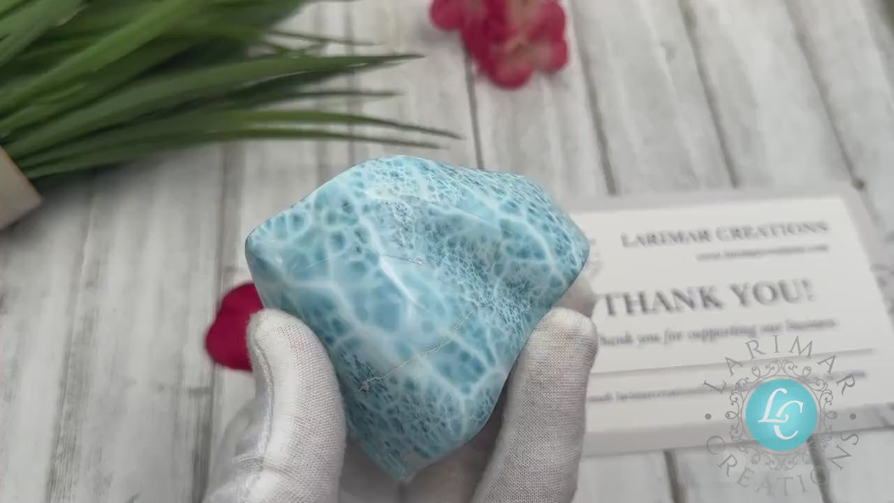 Larimar stone free form, Handmade full polished , AAA Larimar cabochon top quality AAA Pendant, Larimar Necklace, Blue Larimar cabochon