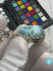 Larimar Pendant turtleback teardrop shape cabochon Handmade Silver Pendant, Pendant Larimar Necklace, Blue AAA Larimar Pendant Larimar