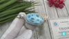 Oval Larimar Pendant Blue Gemstone Sterling Silver Handmade Dominican Stone Necklace Jewelry