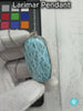 Large AAA Dominican Larimar Pendant, Sterling Silver Statement Jewelry, Ocean Blue Sea Stone
