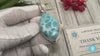 Natural Larimar Pendant 925 Sterling Silver Blue Dominican Gemstone Jewelry Handmade Healing Crystal Stone