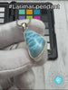 AAAA Larimar Teardrop Pendant 925 Sterling Silver Ocean Blue Gemstone Jewelry Bohemian Necklace Gift