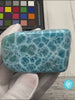 Exceptional Dominican Larimar specimen (178g) featuring vivid blue-green hues, flawless polish, and stunning natural fractal patterns.