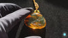 Amber Pendant, Dominican Amber, Green Amber Pendant, Green Amber Necklace, Carving Amber Flower,  Flower Pendant, Gift Christmas