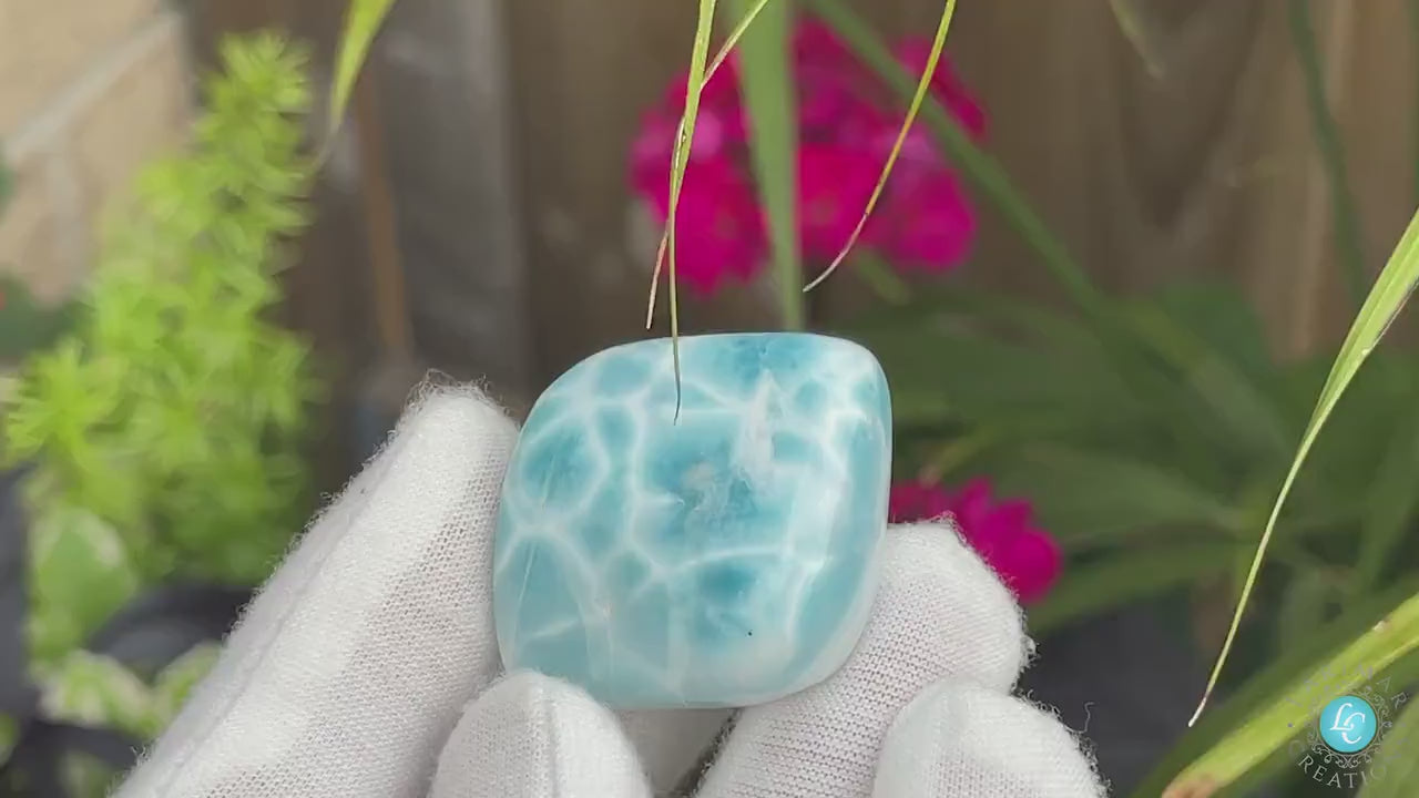 Larimar Stone, Larimar, Larimar Pendant, Larimar Necklace, Turtleback big Larimar stone, Larimar Cabochon, Larimar Stone, Larimar Jewelry