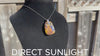 Dominican Blue Amber Stone Pendant: Authentic Cabochon, 9.8 grams