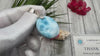 AAAA Super Blue Larimar Cabochon Dominican Teardrop Stone for Jewelry Making