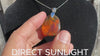 Dominican Blue Amber Pendant: Authentic Healing Crystal Cabochon