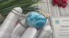 Larimar Pendant: Rectangular Sterling Silver Necklace, Handmade