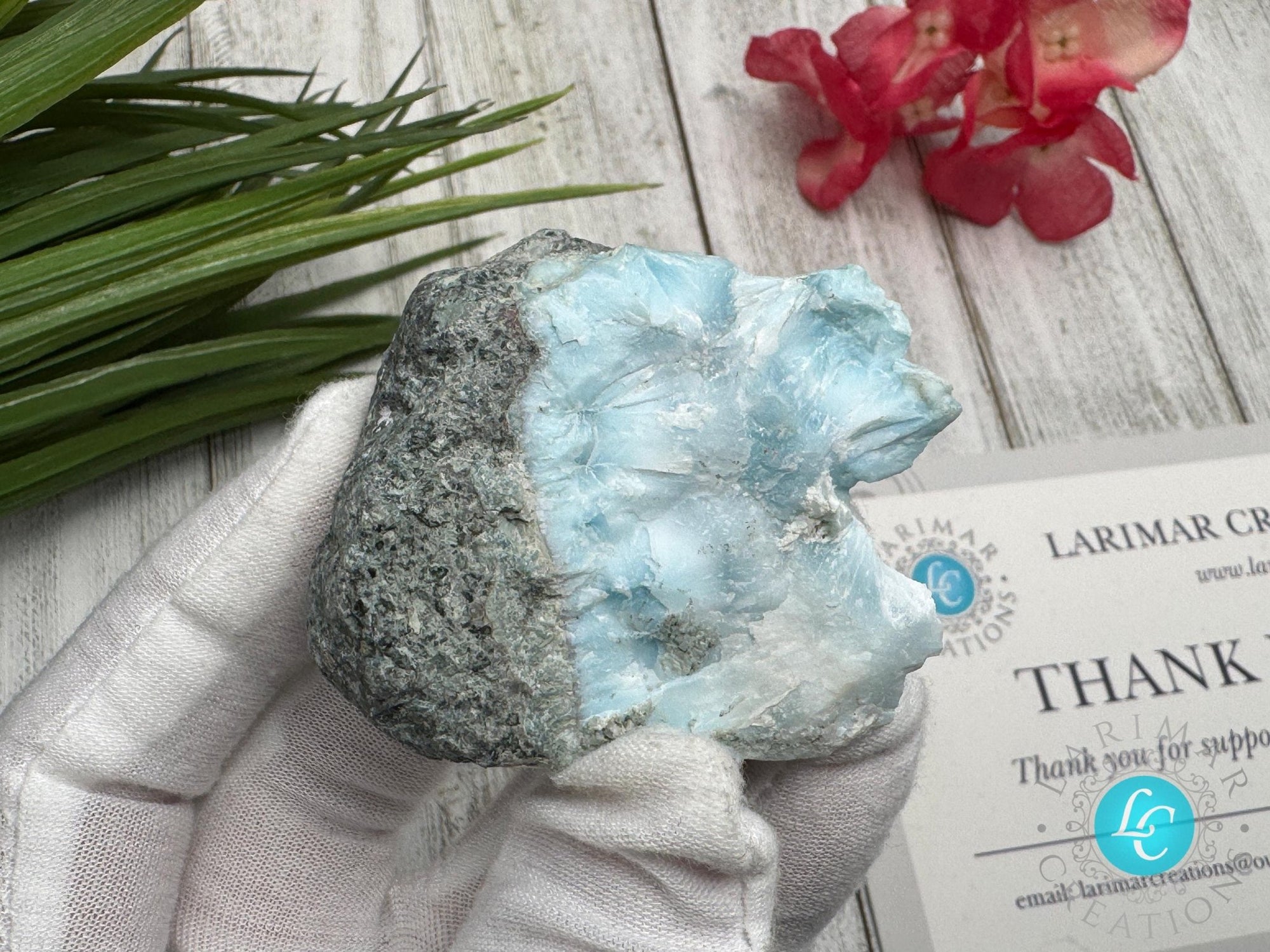 Small Larimar Cabochon - Larimar Creations