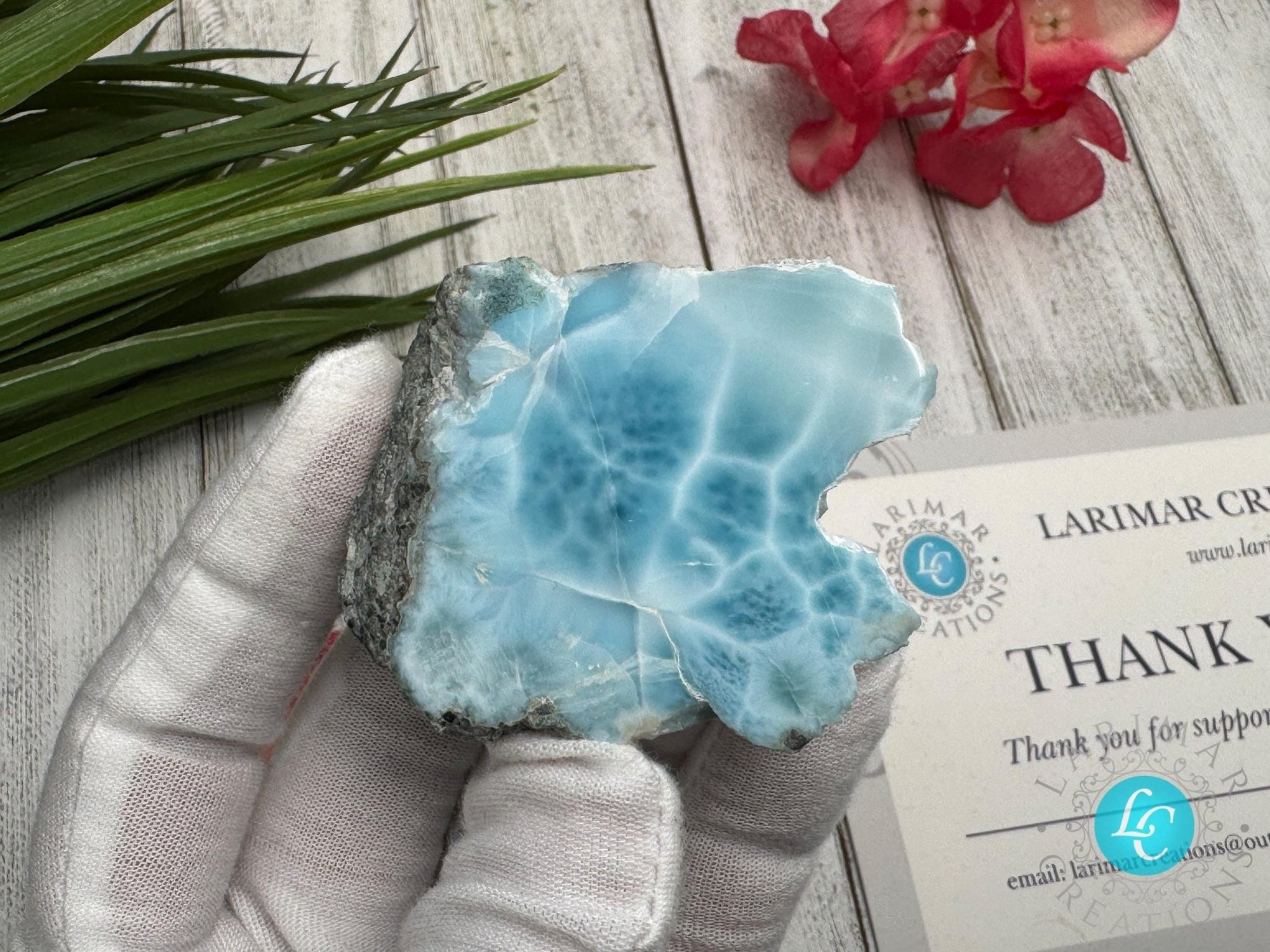 Small Larimar Cabochon - Larimar Creations