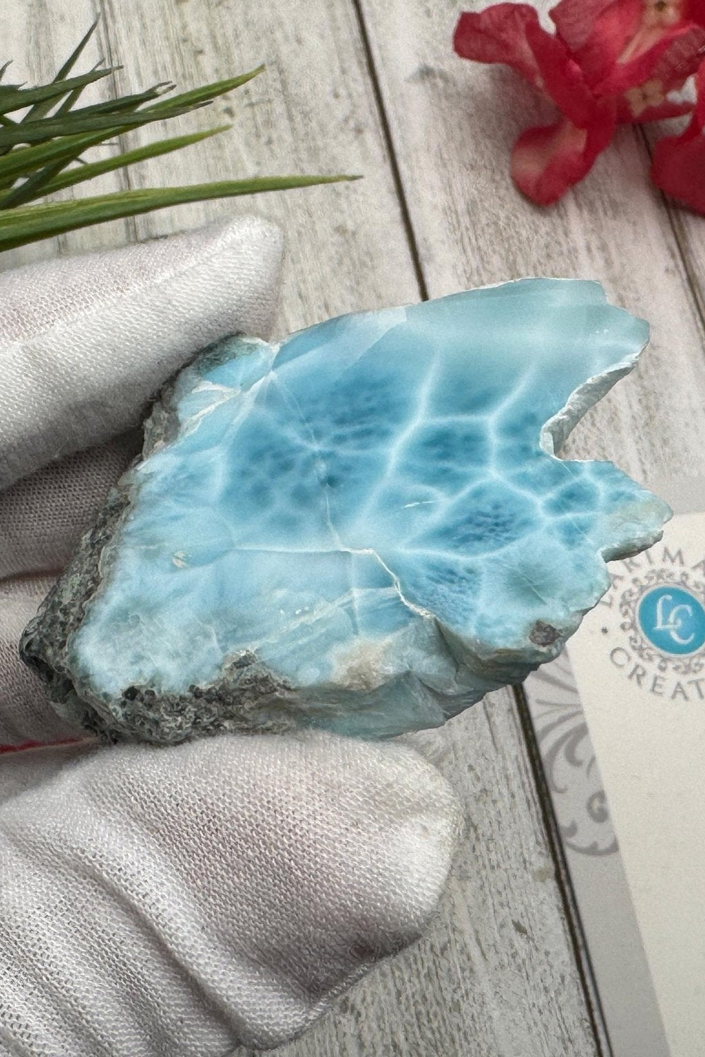 Small Larimar Cabochon - Larimar Creations