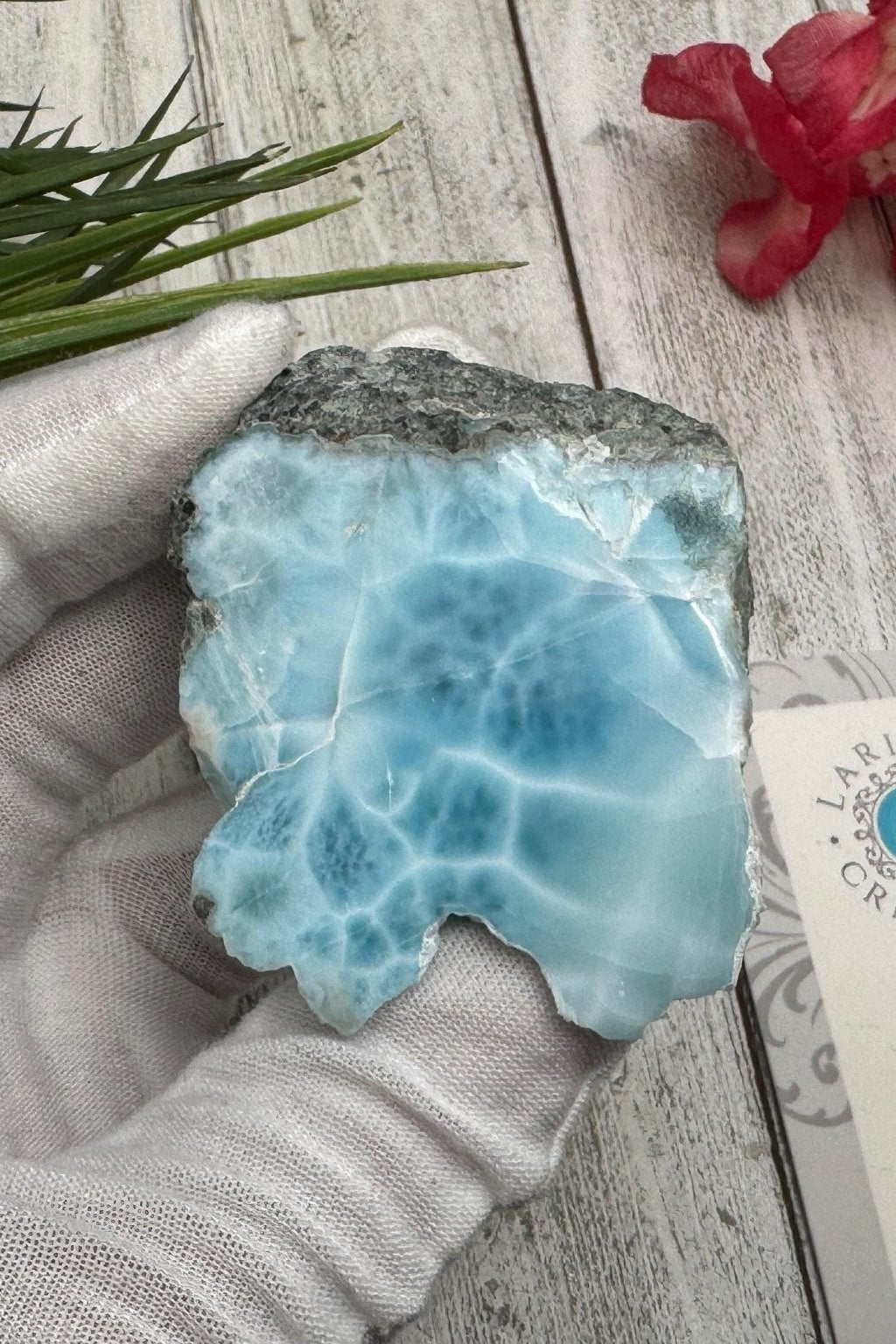 Small Larimar Cabochon - Larimar Creations