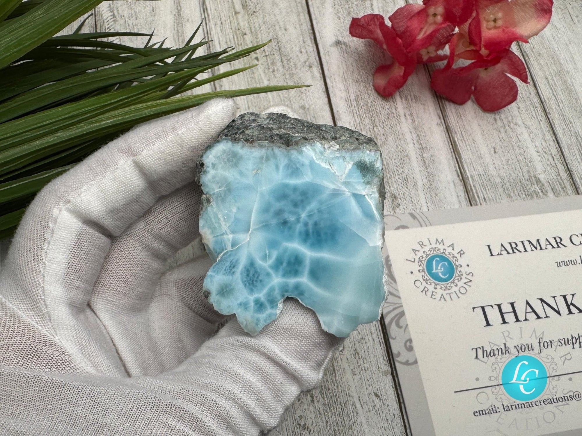 Small Larimar Cabochon - Larimar Creations