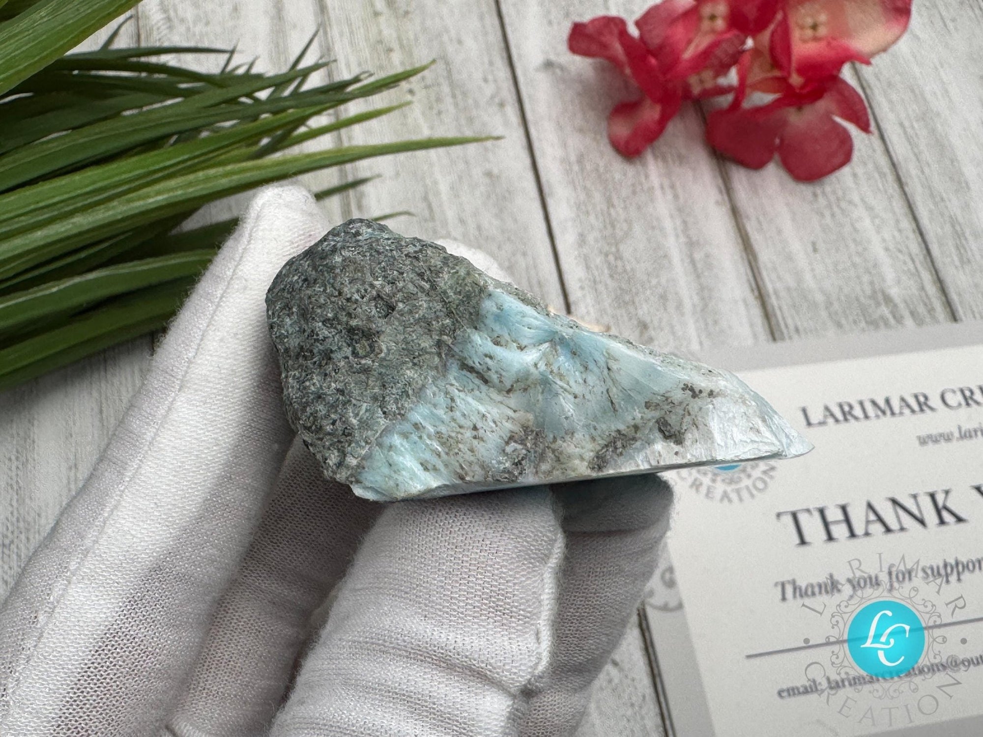 Small Larimar Cabochon - Larimar Creations