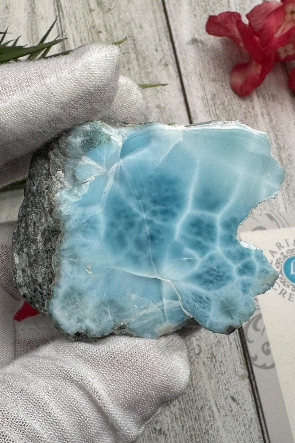 Small Larimar Cabochon - Larimar Creations