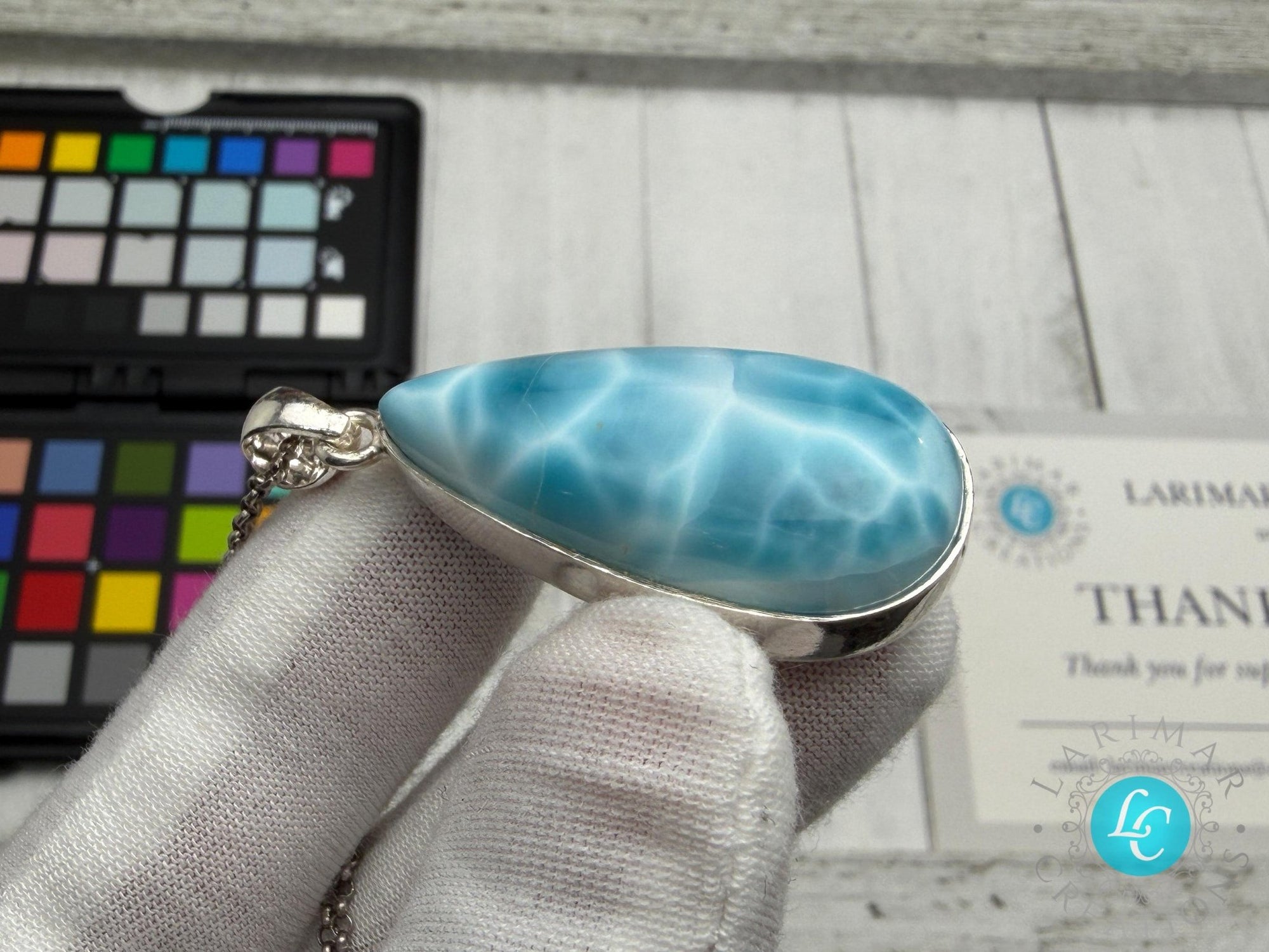 Super Larimar Palm Stone,AAA Larimar - Larimar Creations