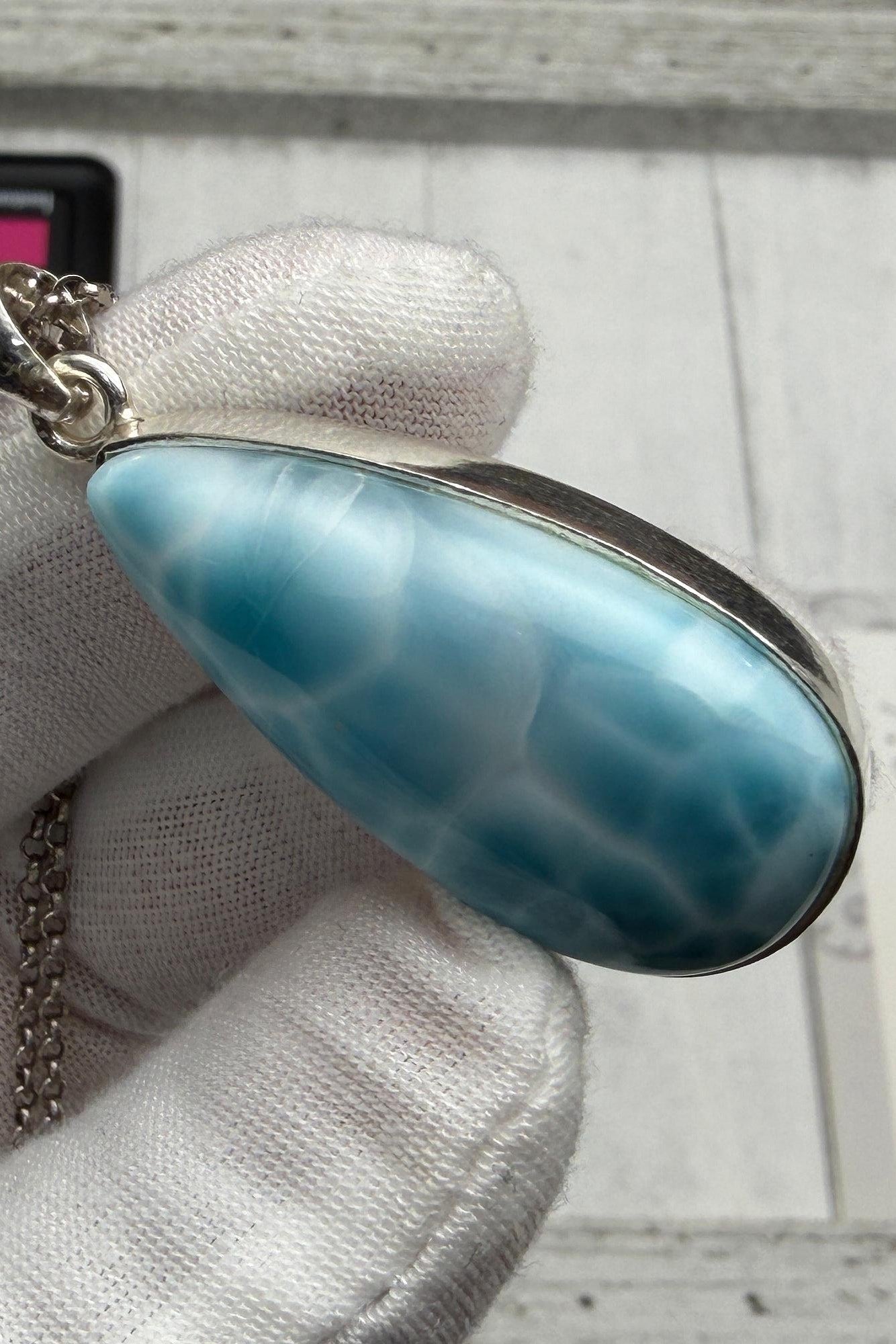 Super Larimar Palm Stone,AAA Larimar - Larimar Creations