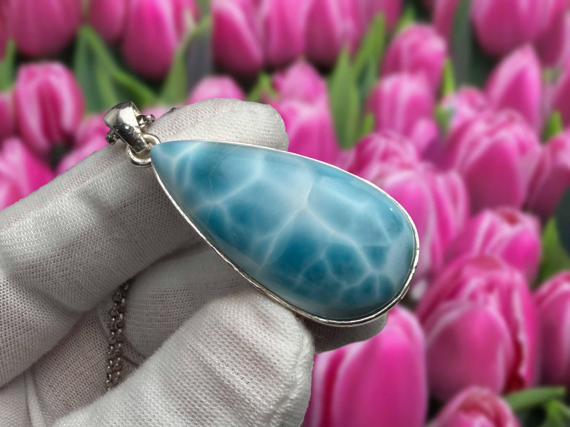 Super Larimar Palm Stone,AAA Larimar - Larimar Creations