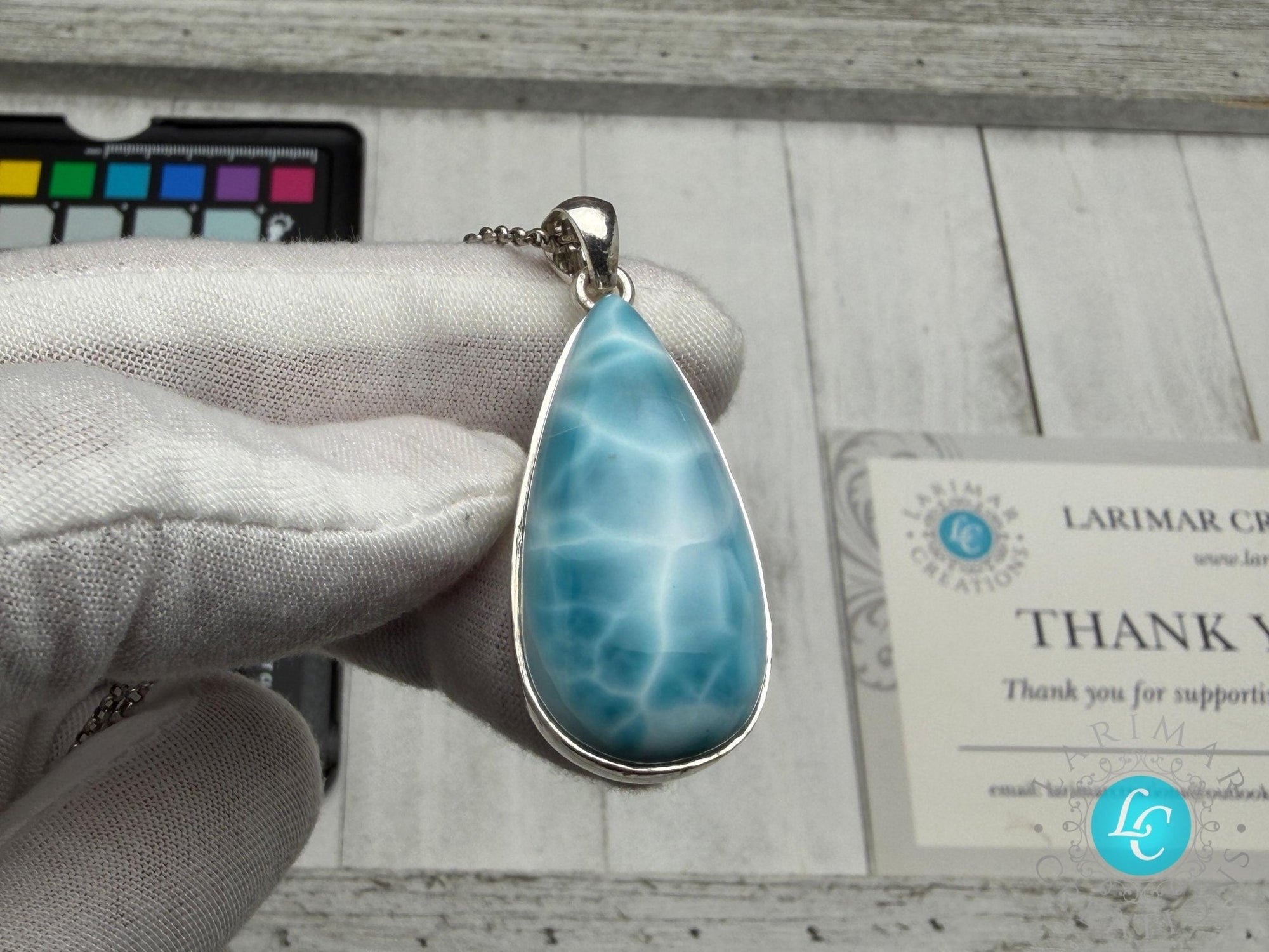 Super Larimar Palm Stone,AAA Larimar - Larimar Creations