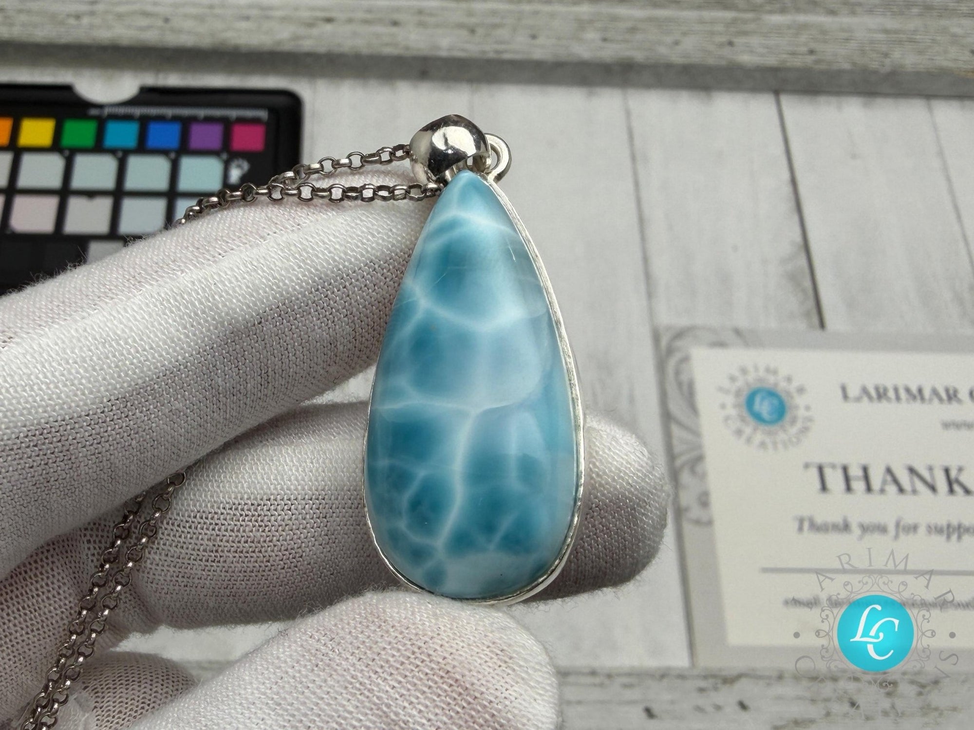Super Larimar Palm Stone,AAA Larimar - Larimar Creations