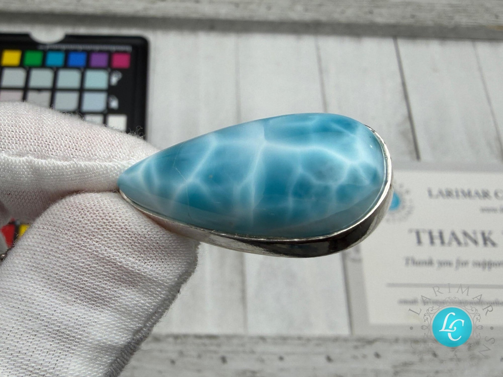 Super Larimar Palm Stone,AAA Larimar - Larimar Creations
