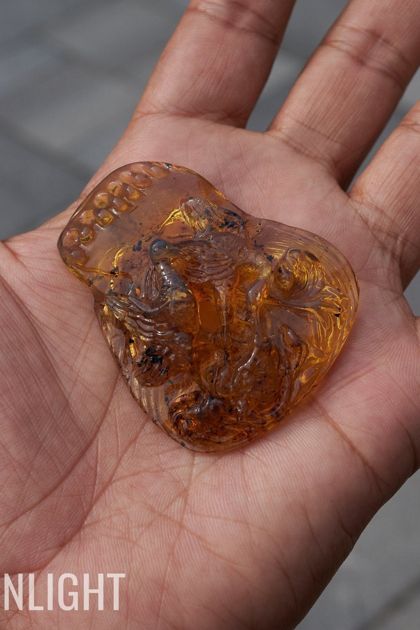 This is a rare, authentic Dominican blue amber - Larimar Creations