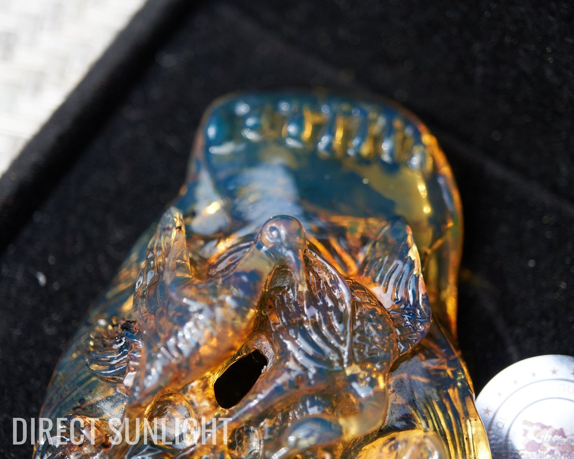 This is a rare, authentic Dominican blue amber - Larimar Creations