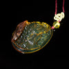 Dominican Green Amber Koi Fish Red Nugget Skin