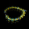 Green Amber Beaded Bracelet, 10mm-12mm Beads